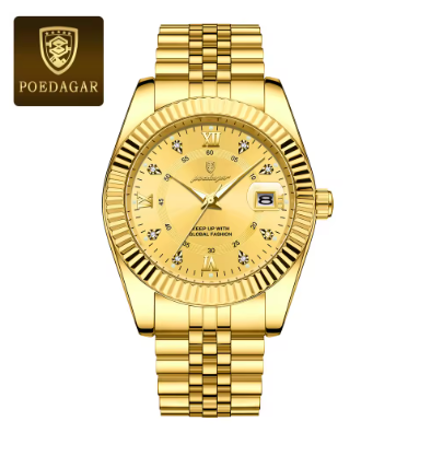 100% Original Waterproof Poedagar 910 Model Fashion Watch for Men.