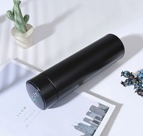 Insulated 304 Stainless Steel Smart Temperature Display Touch Water Cup, Straight Body, with LED Display