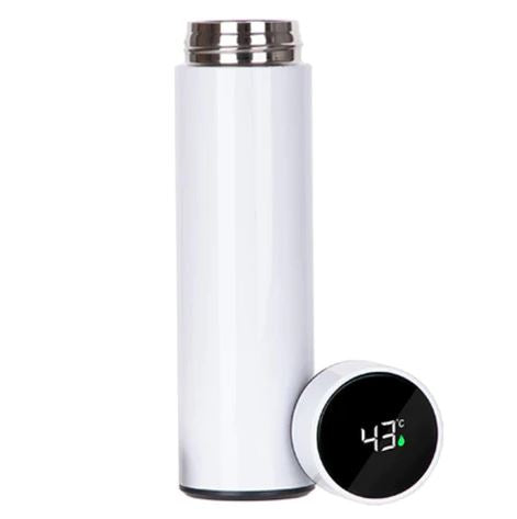 Insulated 304 Stainless Steel Smart Temperature Display Touch Water Cup, Straight Body, with LED Display