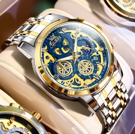 OLEVS Luxury Men's Watches Fashion High Grade Quartz Watch Men New Concept Design