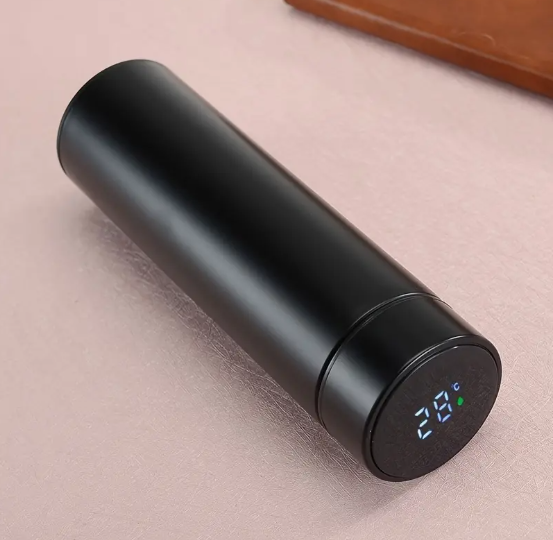 Insulated 304 Stainless Steel Smart Temperature Display Touch Water Cup, Straight Body, with LED Display