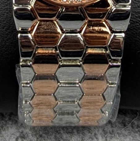 Elegant Multti Ladies Quartz Watch with Crystal Bezel – Premium Bracelet Design (White Dial)