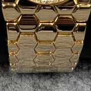 Elegant Golden Ladies Quartz Watch with Crystal Bezel – Premium Bracelet Design (Golden Dial)