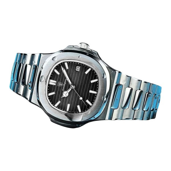 Classic Stainless Steel Square Men Wristwatches Quartz Date Poedagar Watch for Men Reloj Poedagar