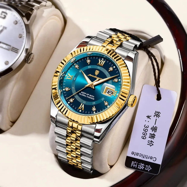 100% Original Waterproof Poedagar 910 Model Fashion Watch for Men.