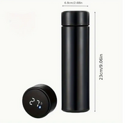 Insulated 304 Stainless Steel Smart Temperature Display Touch Water Cup, Straight Body, with LED Display