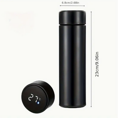 Insulated 304 Stainless Steel Smart Temperature Display Touch Water Cup, Straight Body, with LED Display