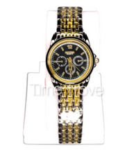 black and golden fashionable ladies watch